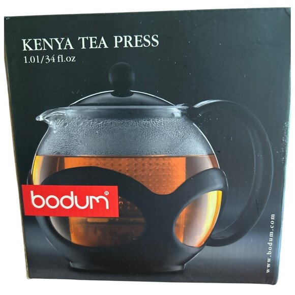Bodum Kenya Tea Press 1.01L 34 fl.oz Dishwasher Safe Borosilicate Glass - Picture 1 of 7
